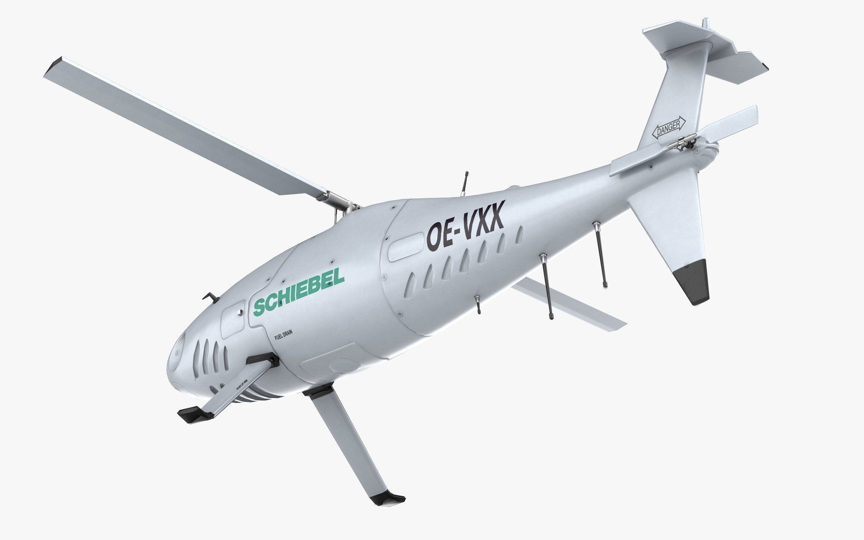 Camcopter S-100 LODs Game Ready Low-poly 3D model_13