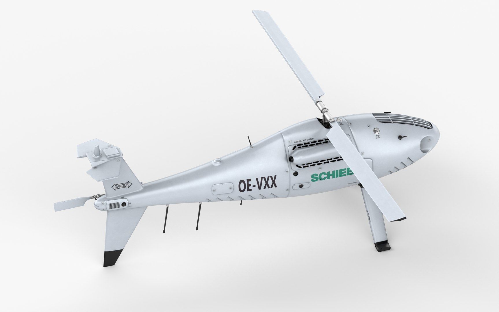 Camcopter S-100 LODs Game Ready Low-poly 3D model_2