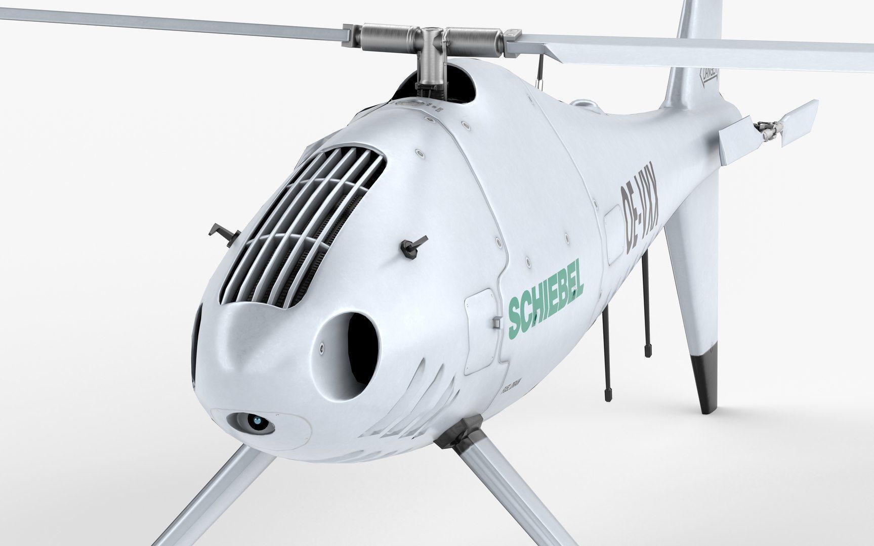 Camcopter S-100 LODs Game Ready Low-poly 3D model_5