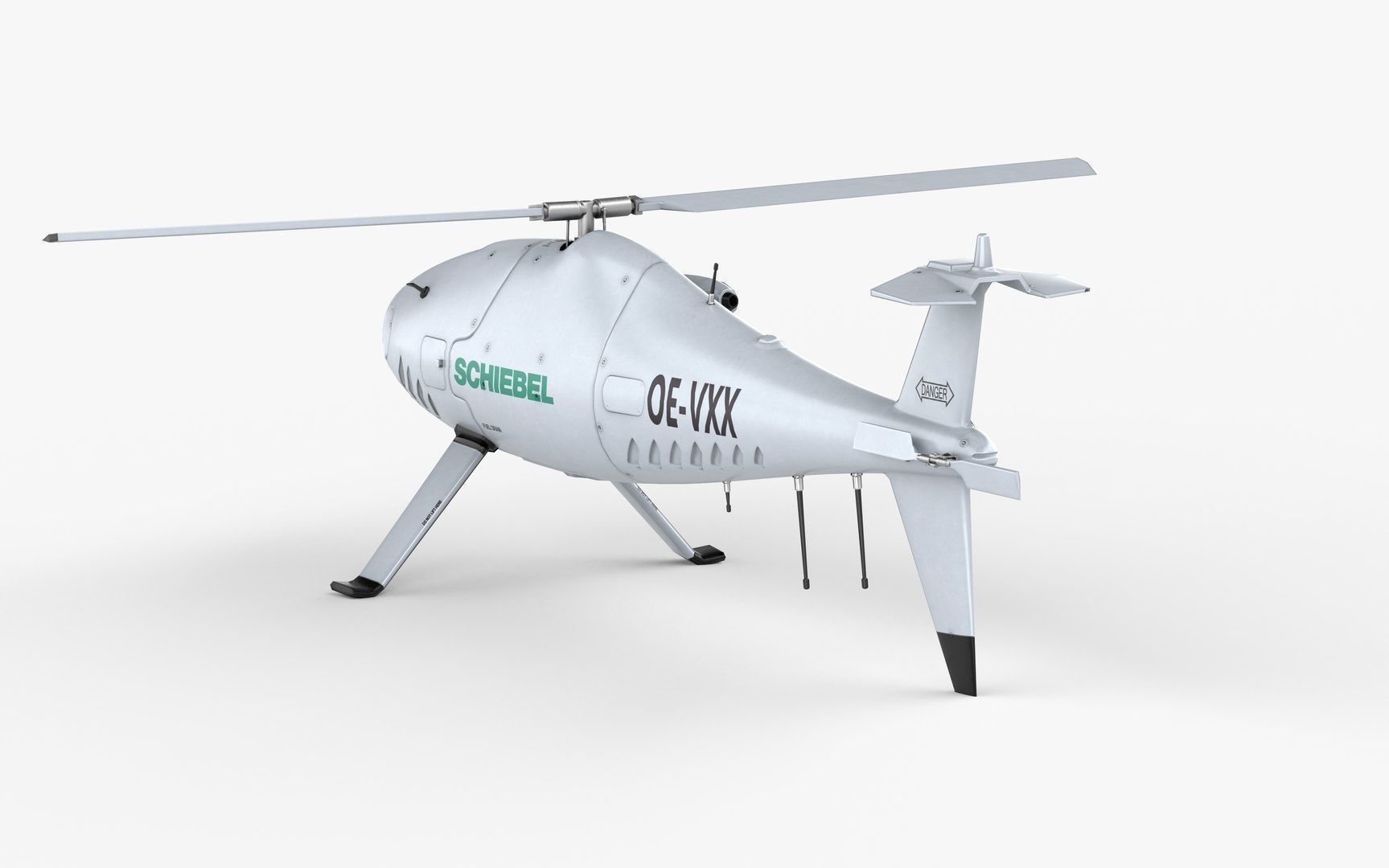 Camcopter S-100 LODs Game Ready Low-poly 3D model_1