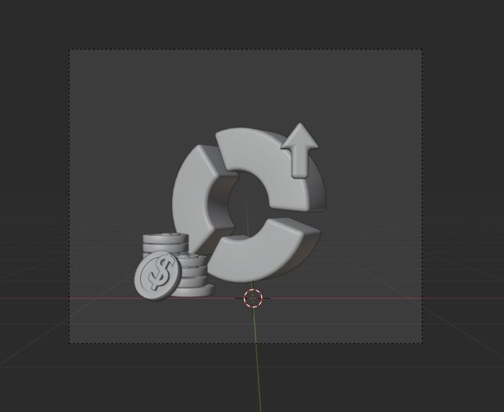 Online Business 3d Illustration  Icon Pack 3D model_30