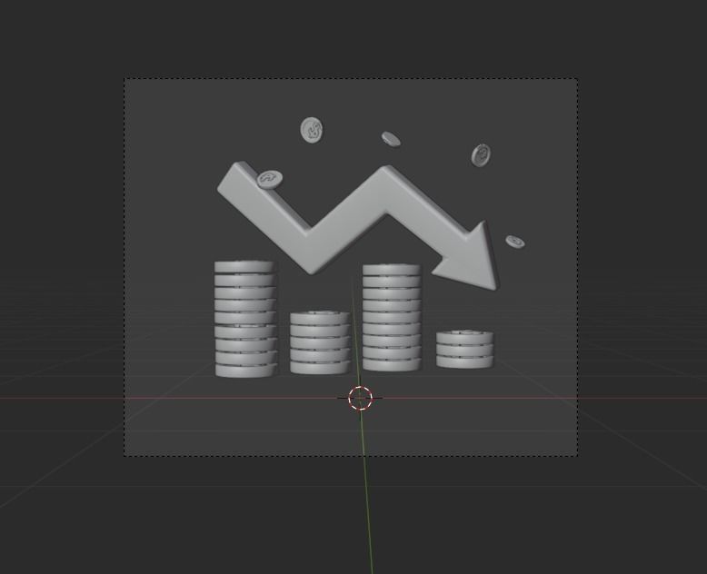 Online Business 3d Illustration  Icon Pack 3D model_26