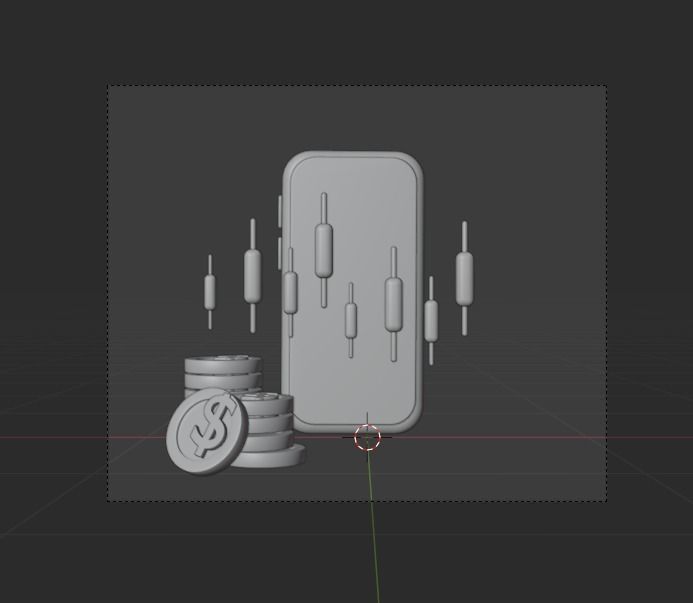 Online Business 3d Illustration  Icon Pack 3D model_54