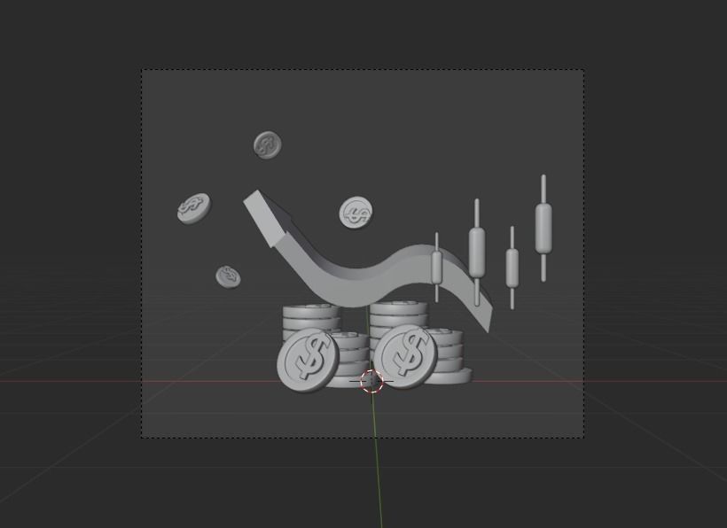 Online Business 3d Illustration  Icon Pack 3D model_28