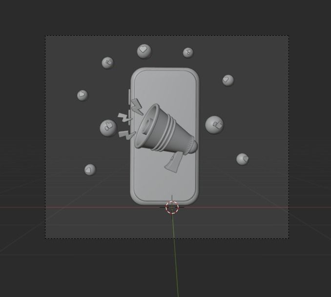 Online Business 3d Illustration  Icon Pack 3D model_14