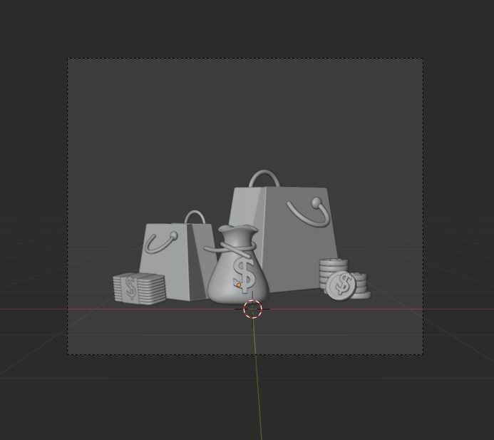 Online Business 3d Illustration  Icon Pack 3D model_8