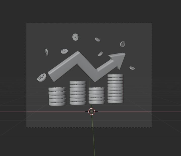 Online Business 3d Illustration  Icon Pack 3D model_55