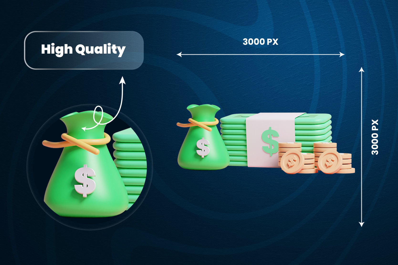 Online Business 3d Illustration  Icon Pack 3D model_4