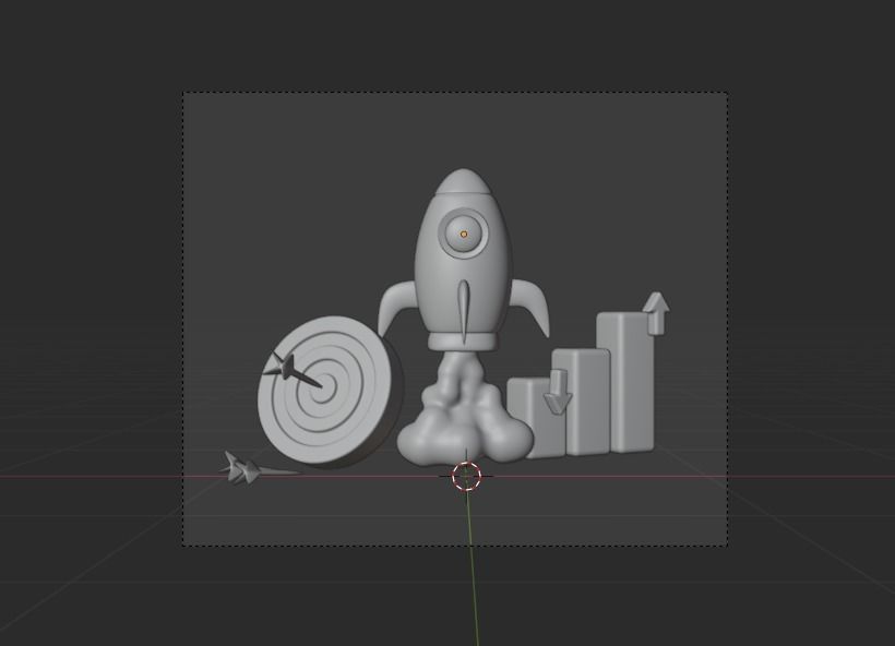 Online Business 3d Illustration  Icon Pack 3D model_18