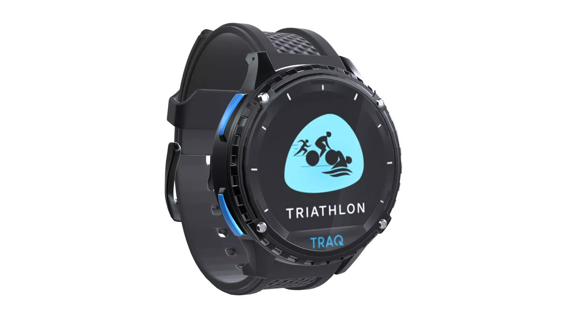 Titan TraQ Triathlon - Blue Low-poly 3D model