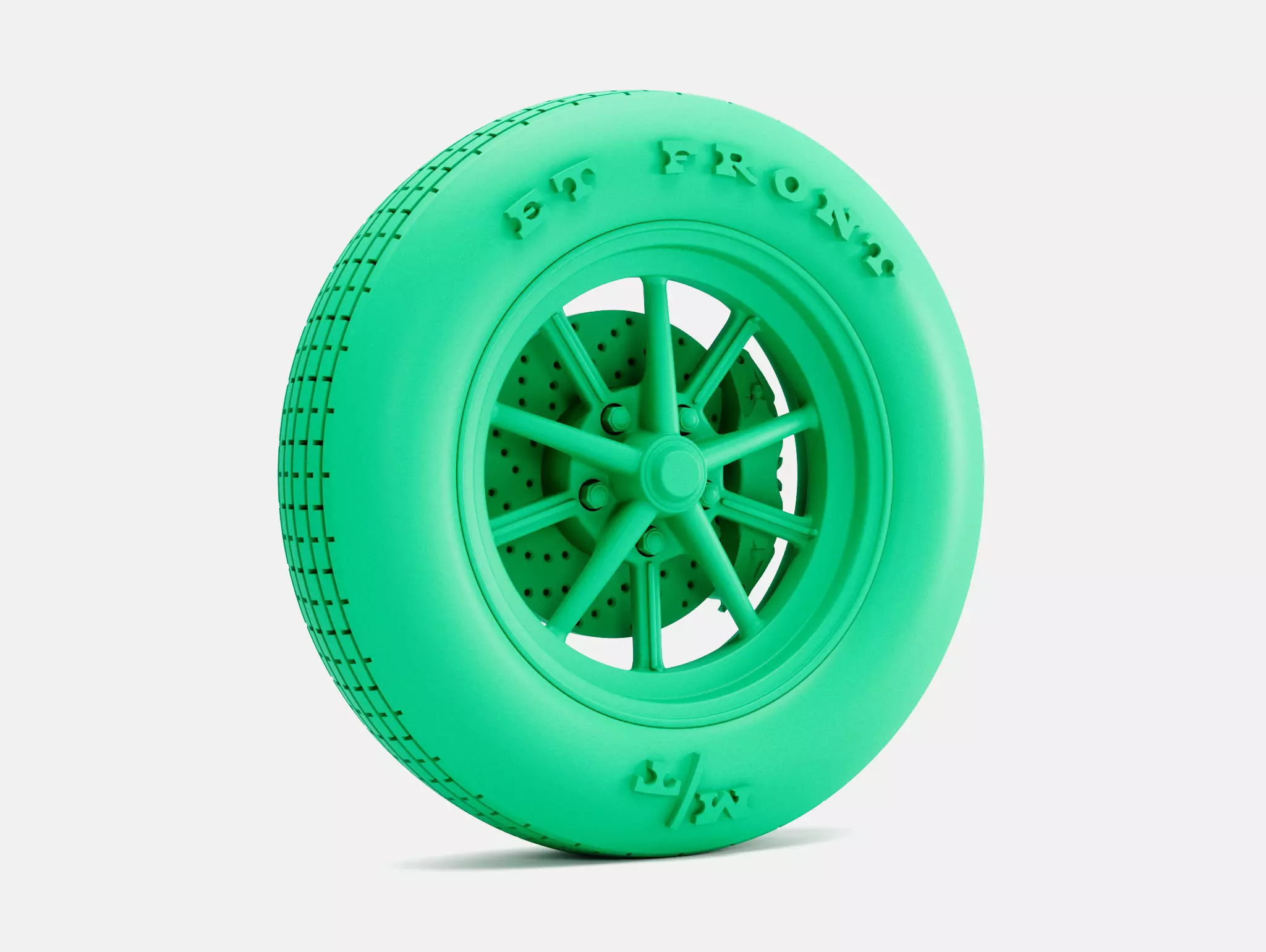 15x4 ET Gasser Wheel Mickey Thompson ET Front Tire 3D print model_1