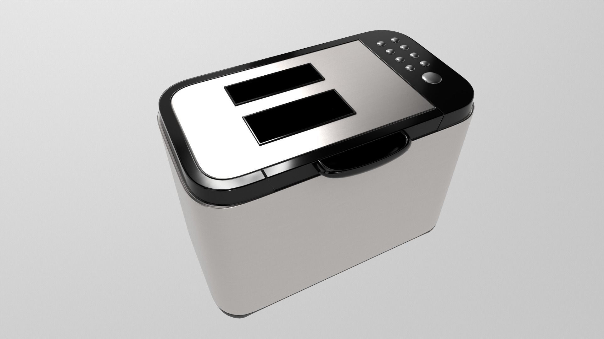 Bread Maker Low-poly 3D model_3