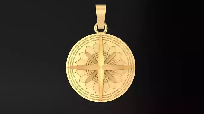 compass pendant