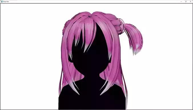 Anime hair style 33 for woman and girl