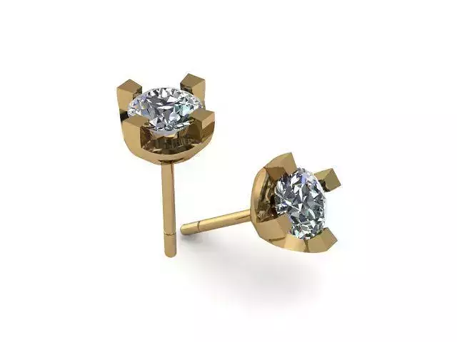 moissanite diamond studs
