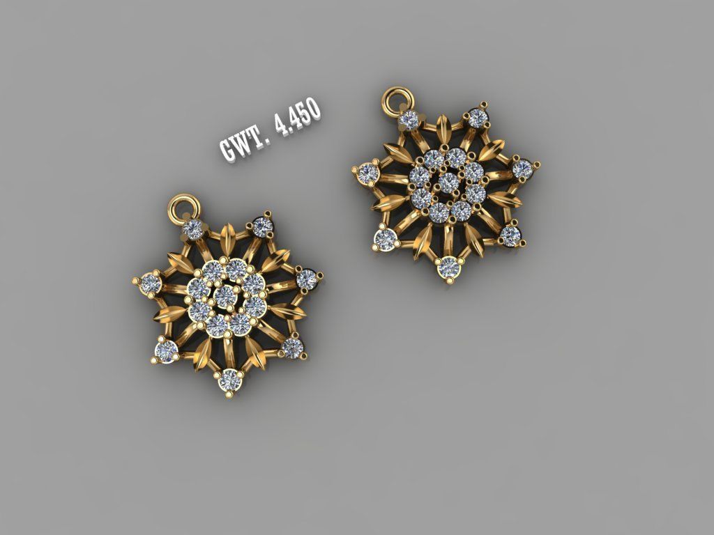 EARING STUDS 3D model_3