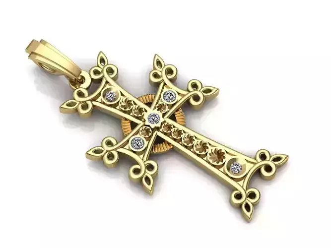 Cross Gold 3D print model