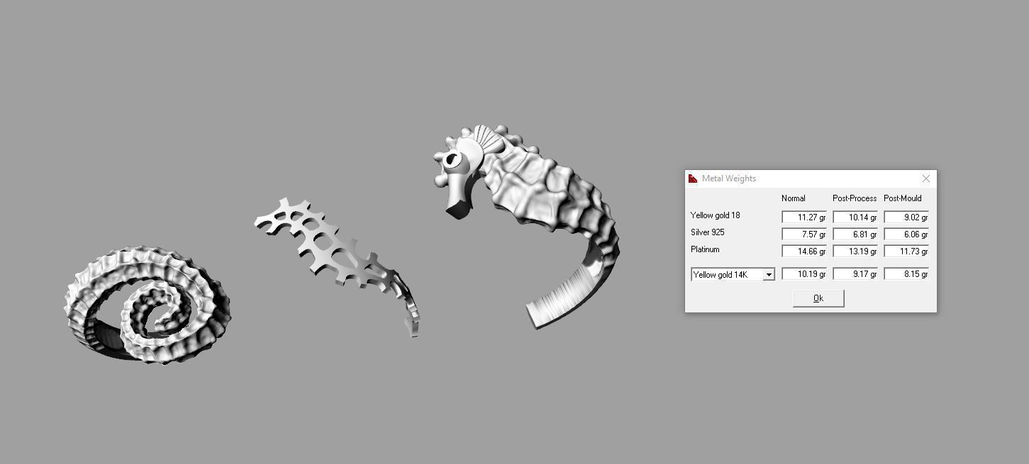 Sea Horse ring 3D print model_2