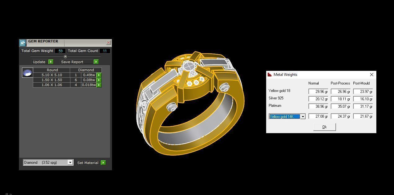 Mens ring  3D print model_2