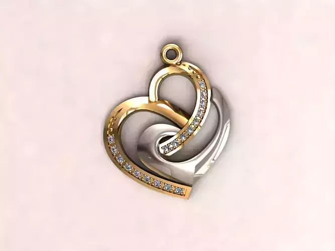 Heart pendant 12