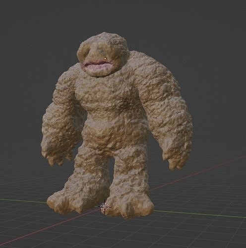free stone golem titan model Free 3D model