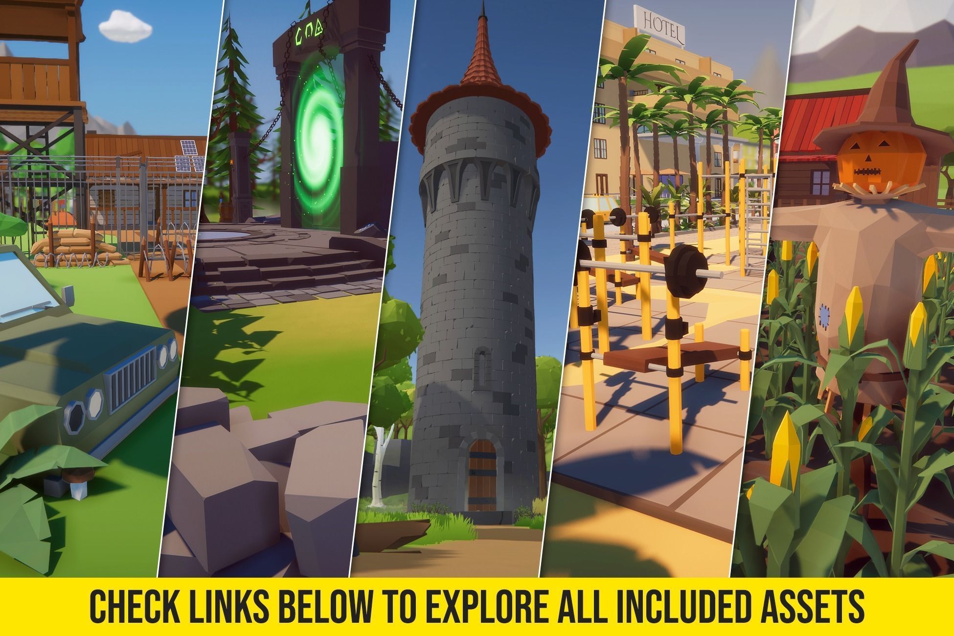 Low Poly Mega Bundle Low-poly 3D model_4