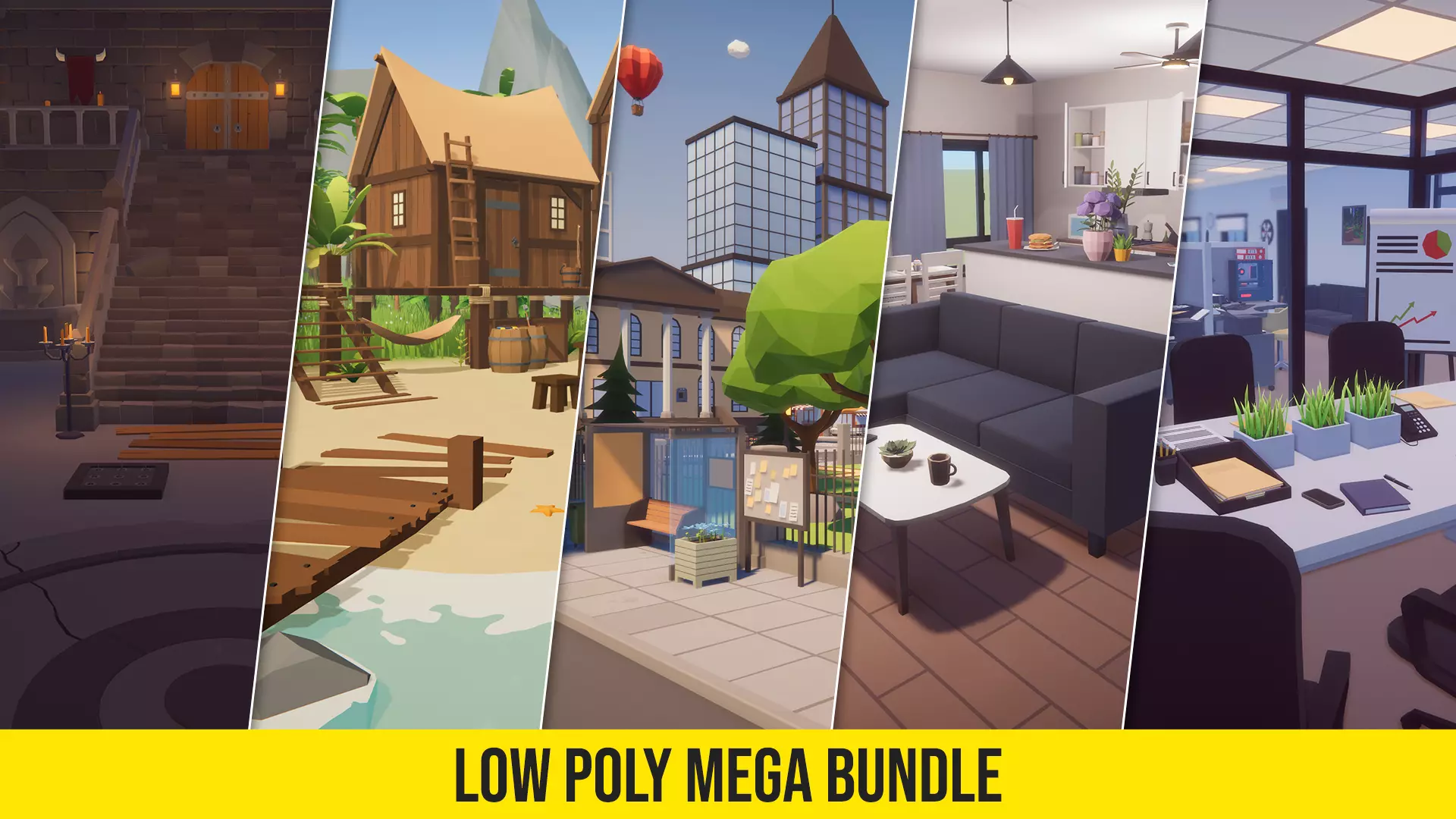 Low Poly Mega Bundle Low-poly 3D model_0