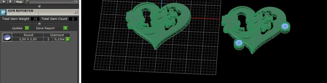 Heart clover pendant 13 3D print model_11