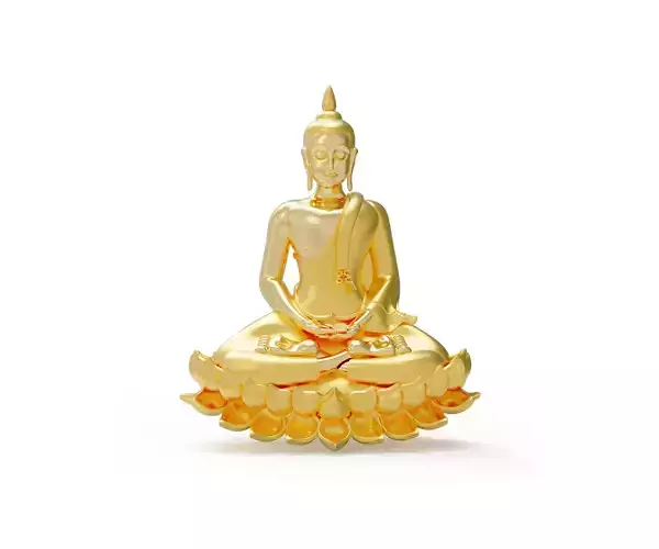 Buddha sitting  pendant 3D print model FG02