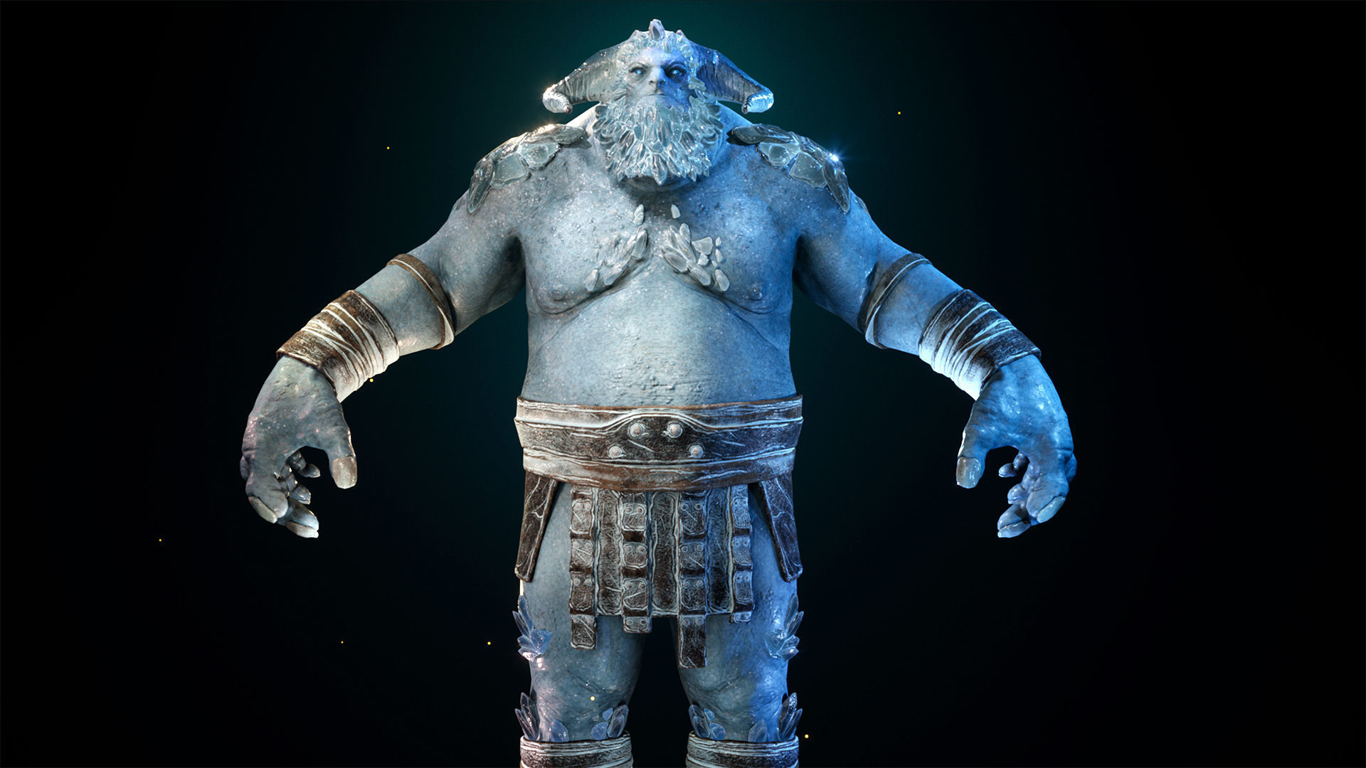 Cave Troll Low-poly 3D model_13