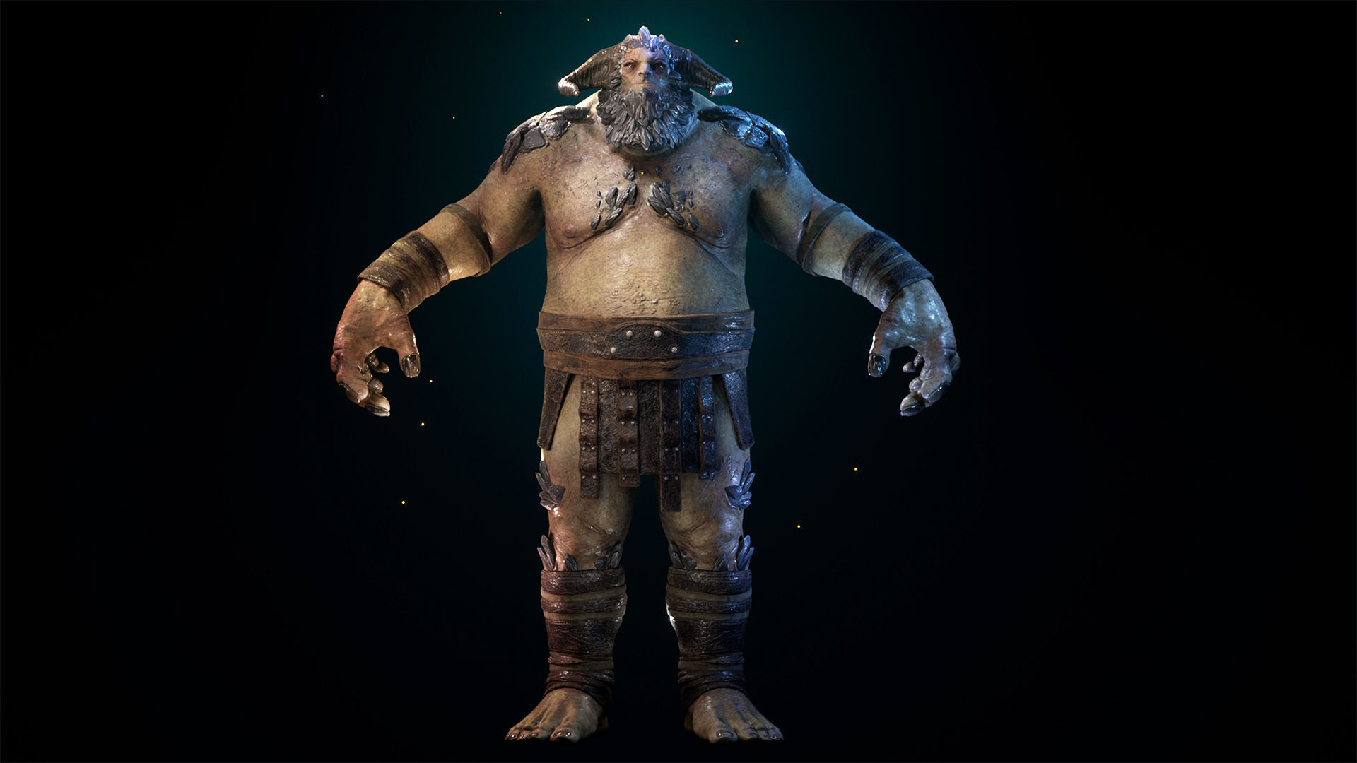 Cave Troll Low-poly 3D model_7