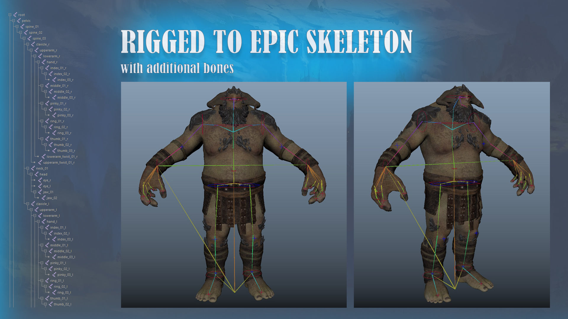 Cave Troll Low-poly 3D model_24