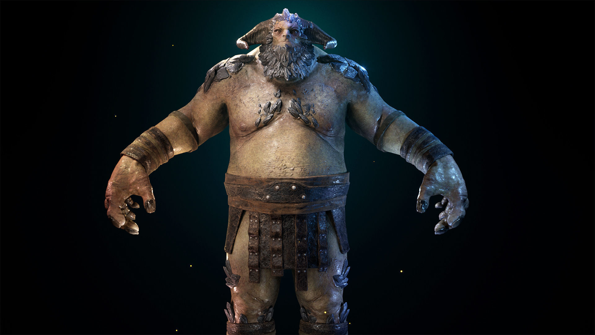 Cave Troll Low-poly 3D model_6