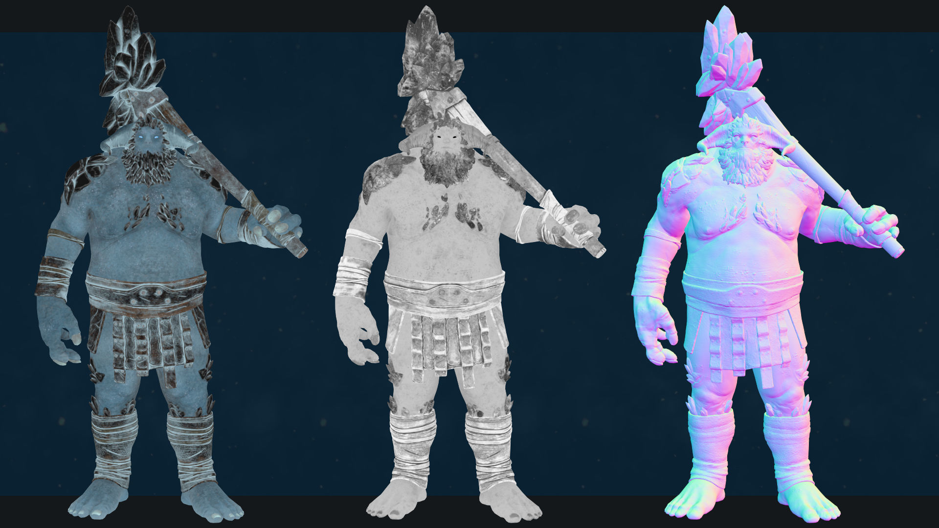 Cave Troll Low-poly 3D model_20
