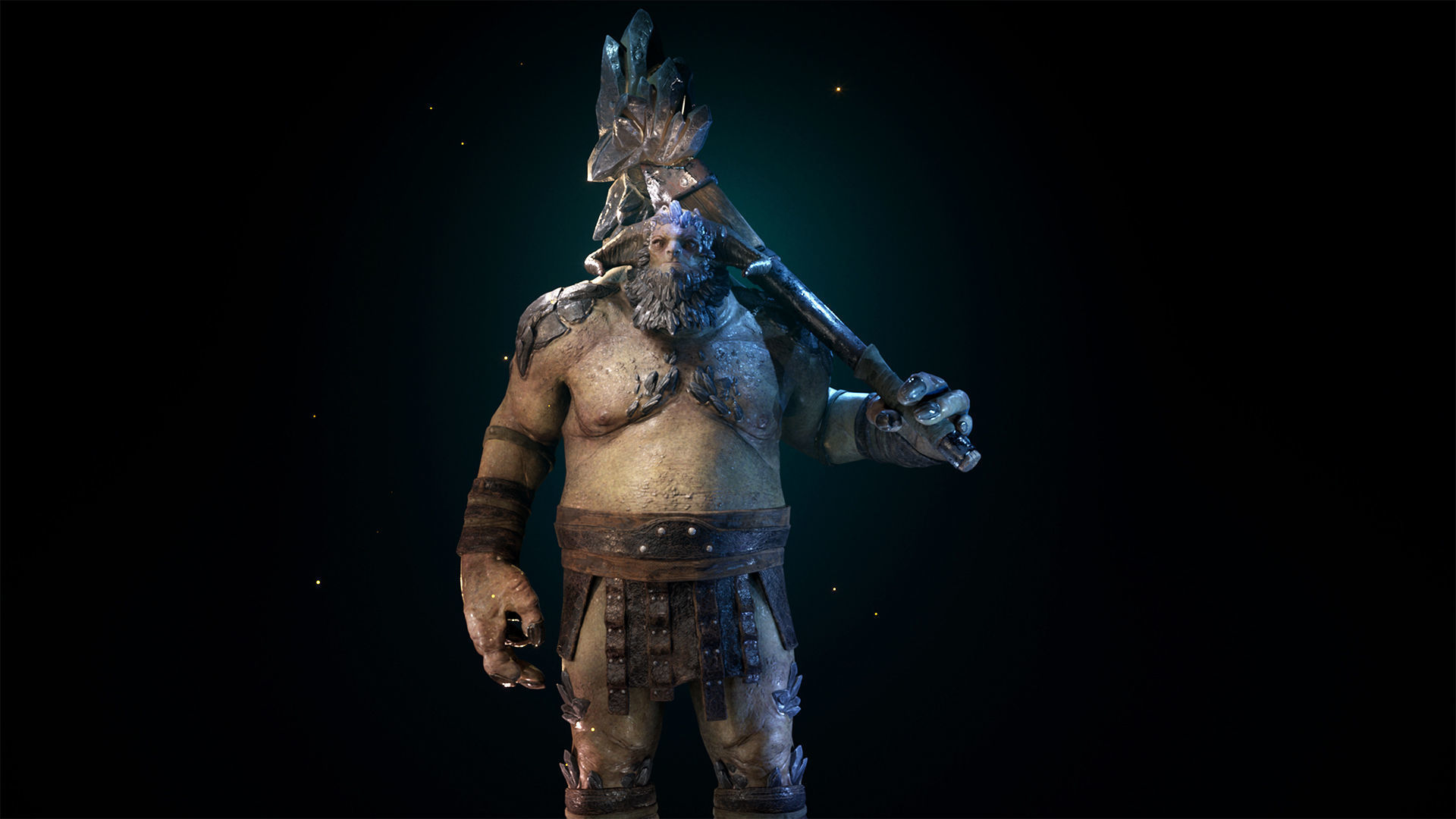 Cave Troll Low-poly 3D model_9