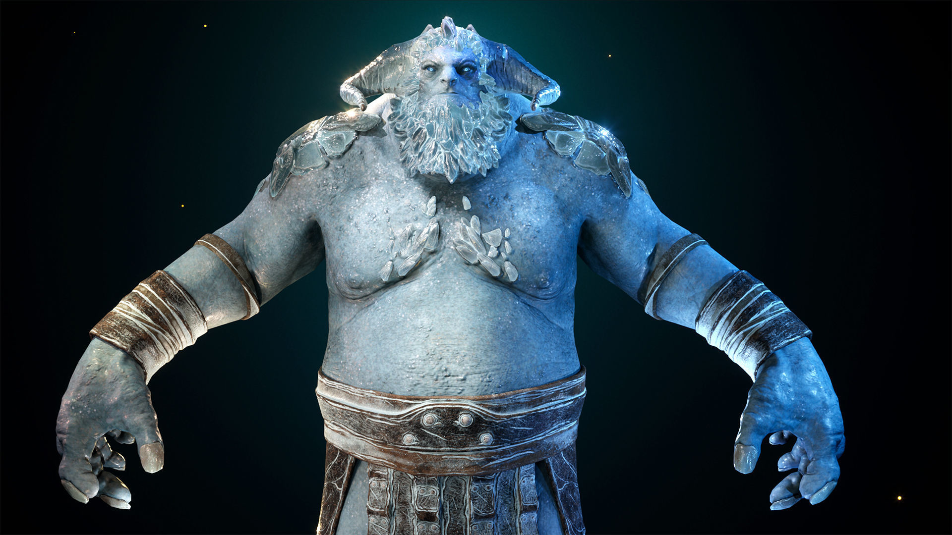 Cave Troll Low-poly 3D model_11