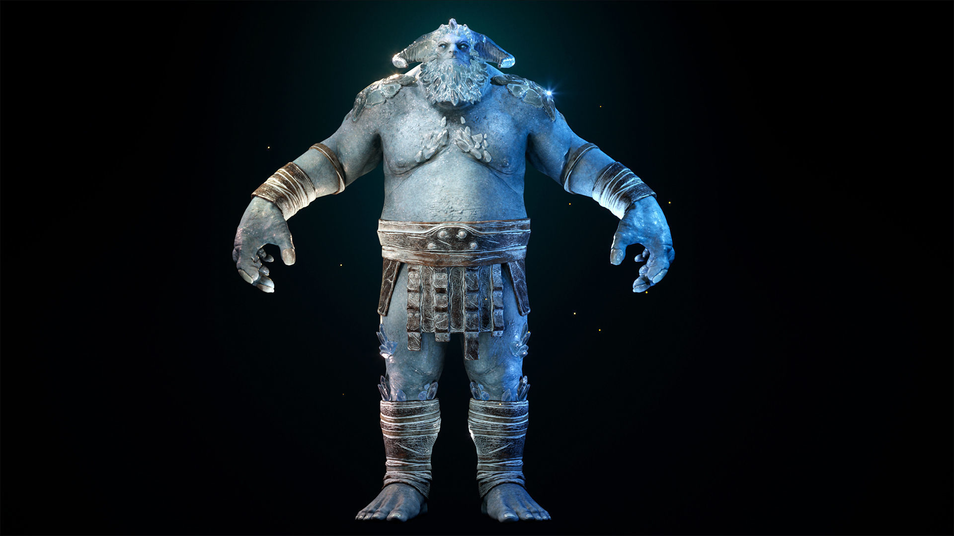 Cave Troll Low-poly 3D model_16