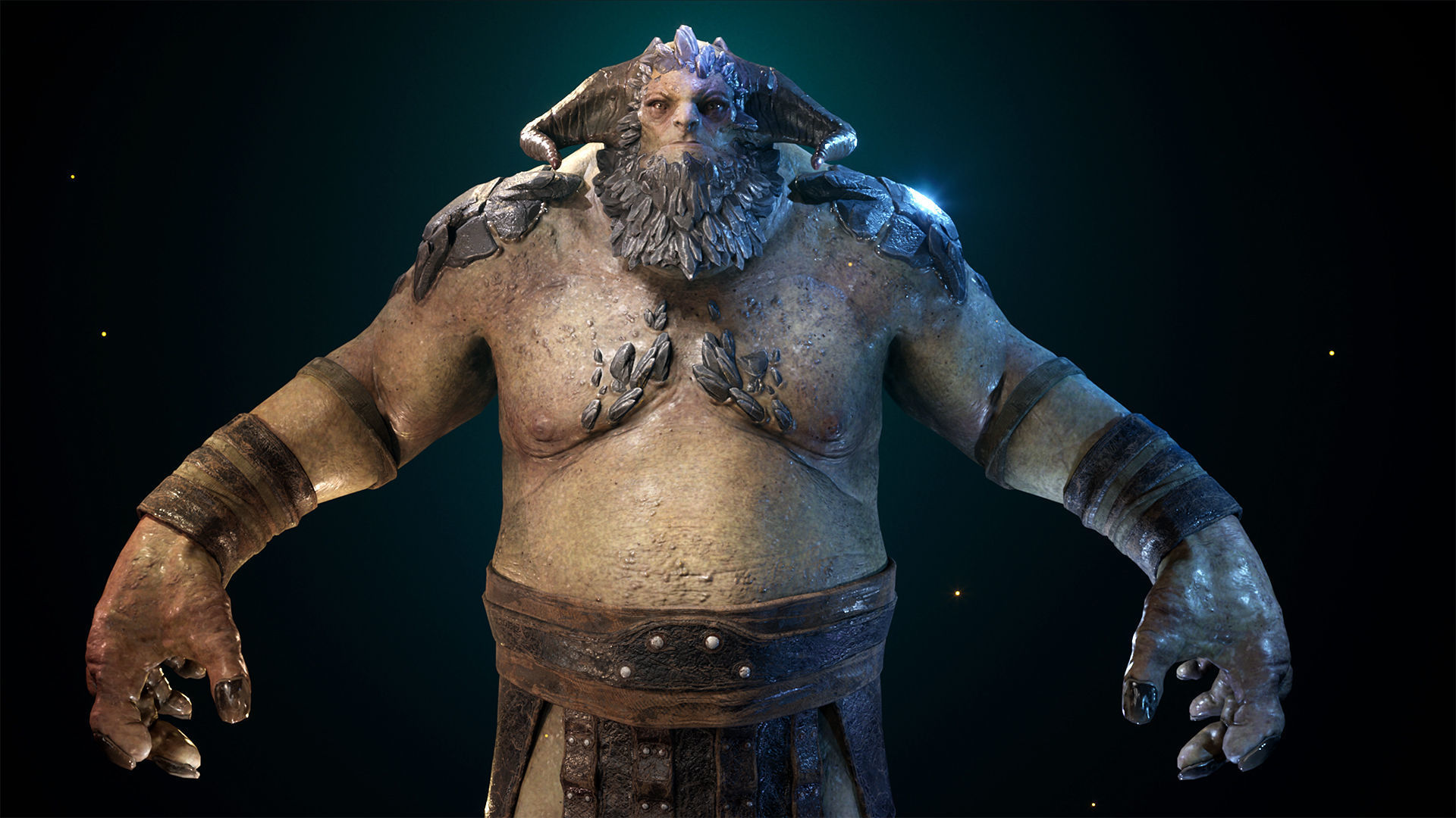 Cave Troll Low-poly 3D model_5