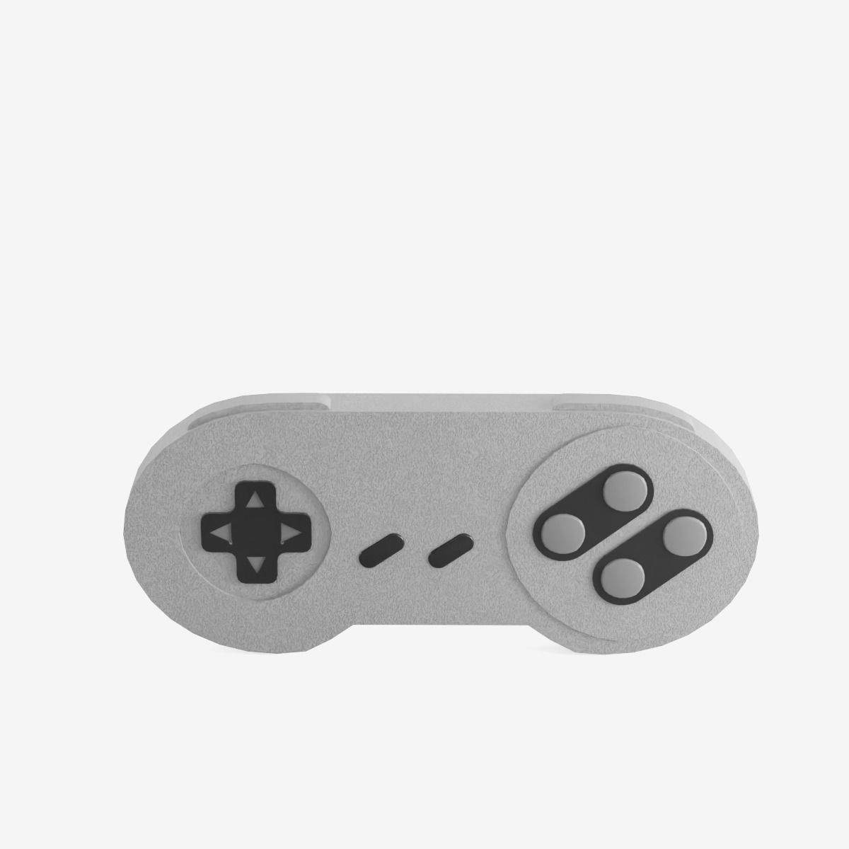 Classic Game Controller Low-poly 3D model_6