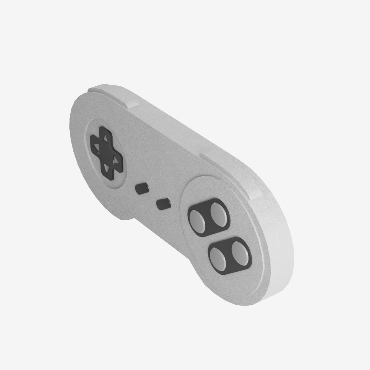 Classic Game Controller Low-poly 3D model_11