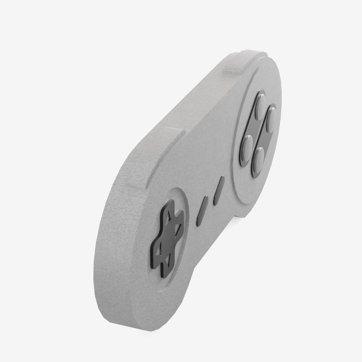 Classic Game Controller Low-poly 3D model_9