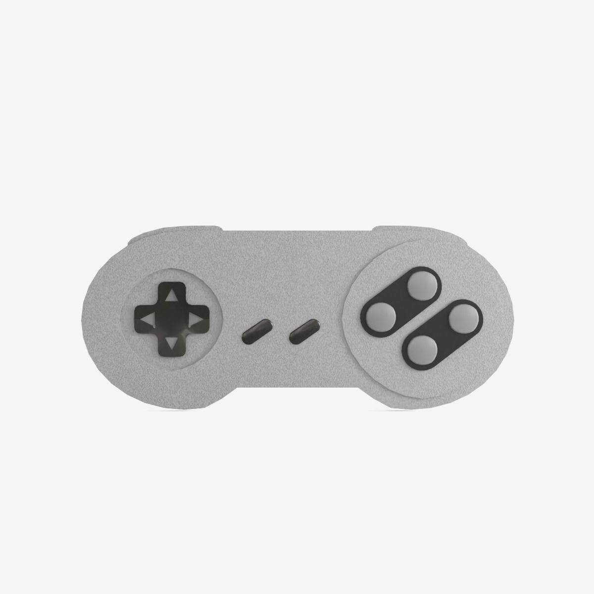 Classic Game Controller Low-poly 3D model_3
