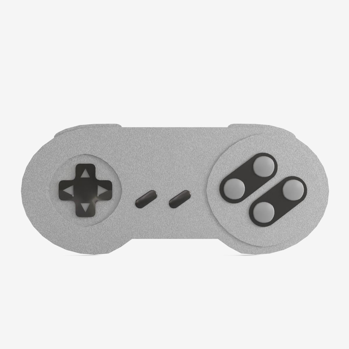 Classic Game Controller Low-poly 3D model_1