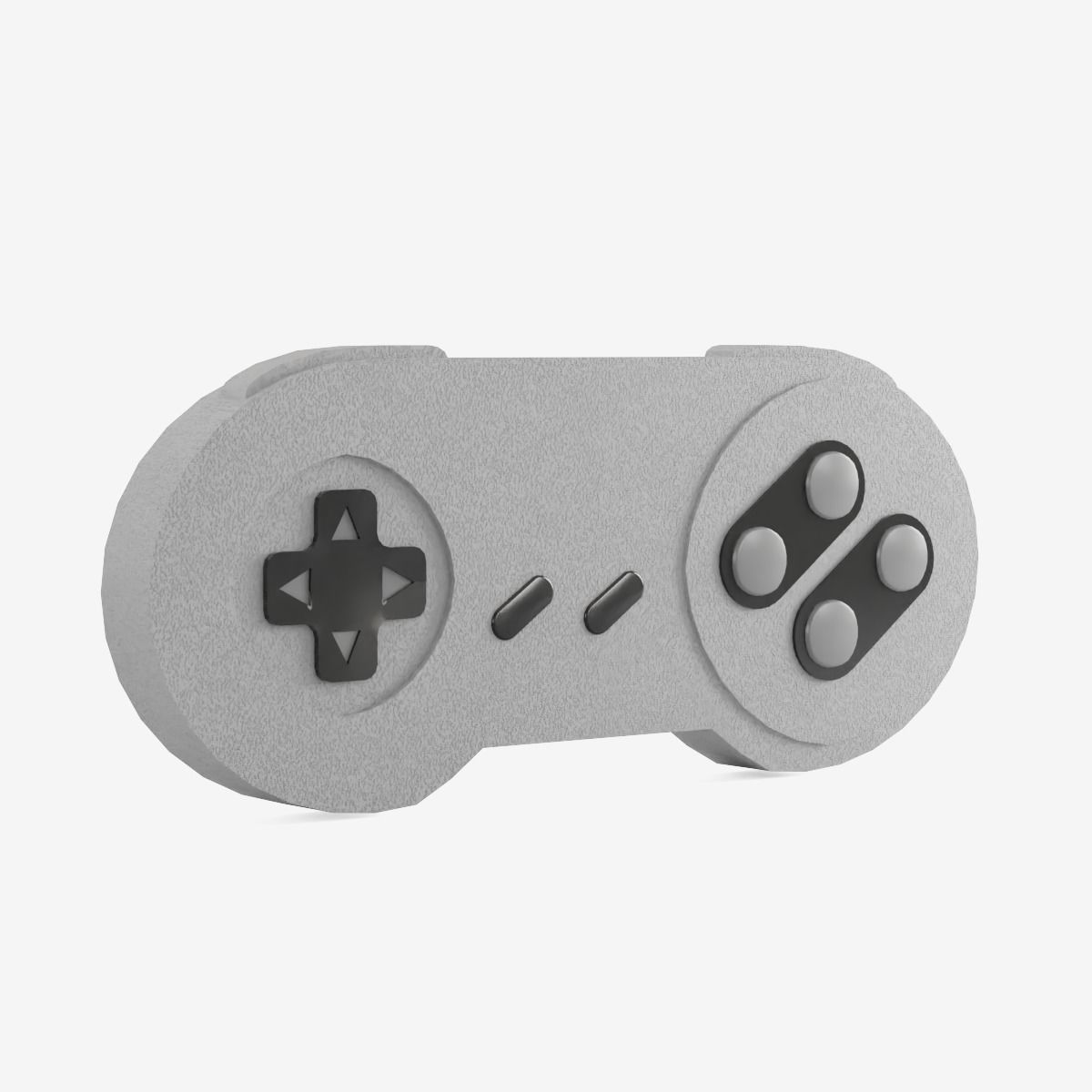 Classic Game Controller Low-poly 3D model_2