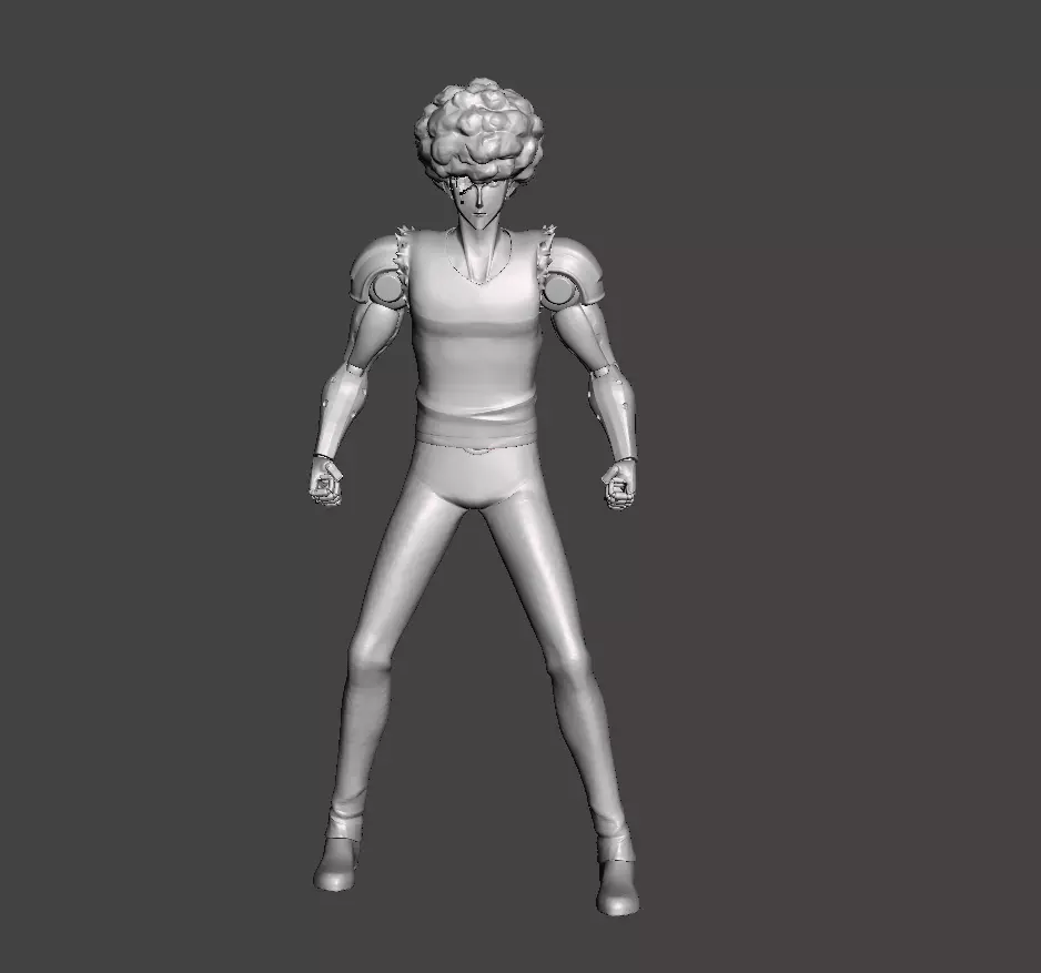 Genos Demon Cyborg Damged 3D Model 3D print model_0