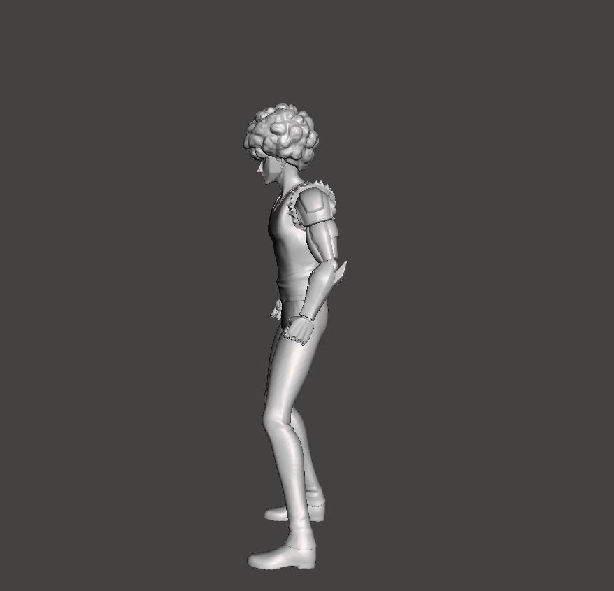 Genos Demon Cyborg Damged 3D Model 3D print model_2