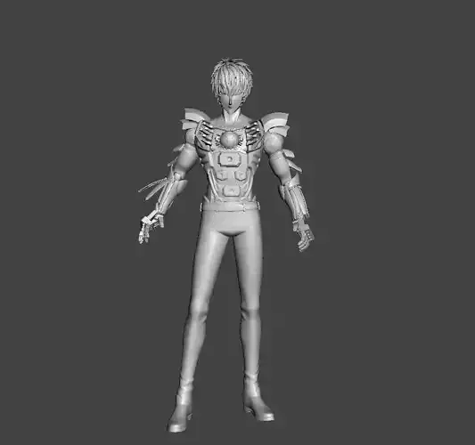 Genos Demon Cyborg 3D Model 3D print model