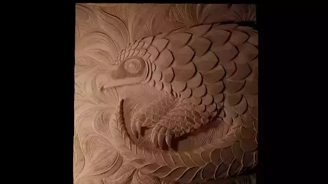 Pangolin CNC 3d Print High Relief Sand Casting