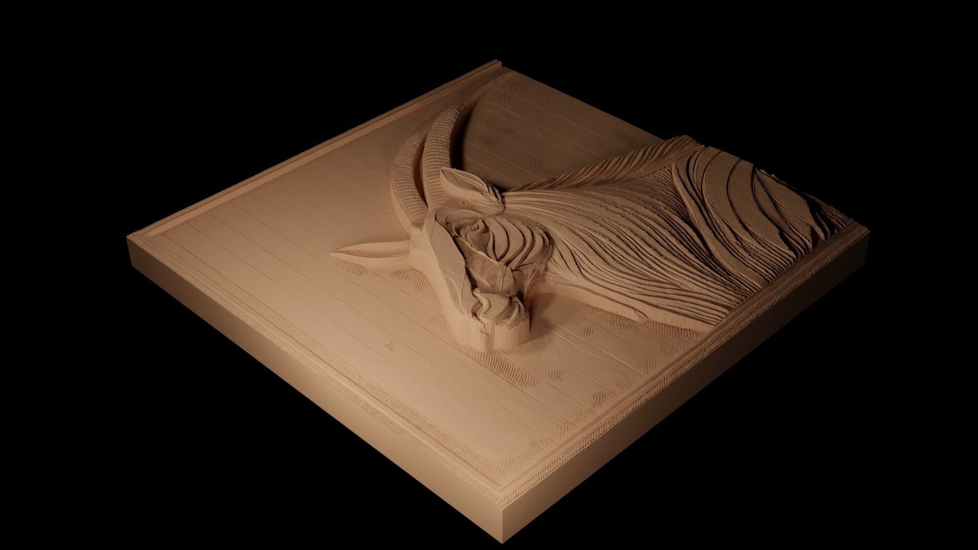 Oryx CNC 3d Print High Relief Sand Casting 3D print model_2