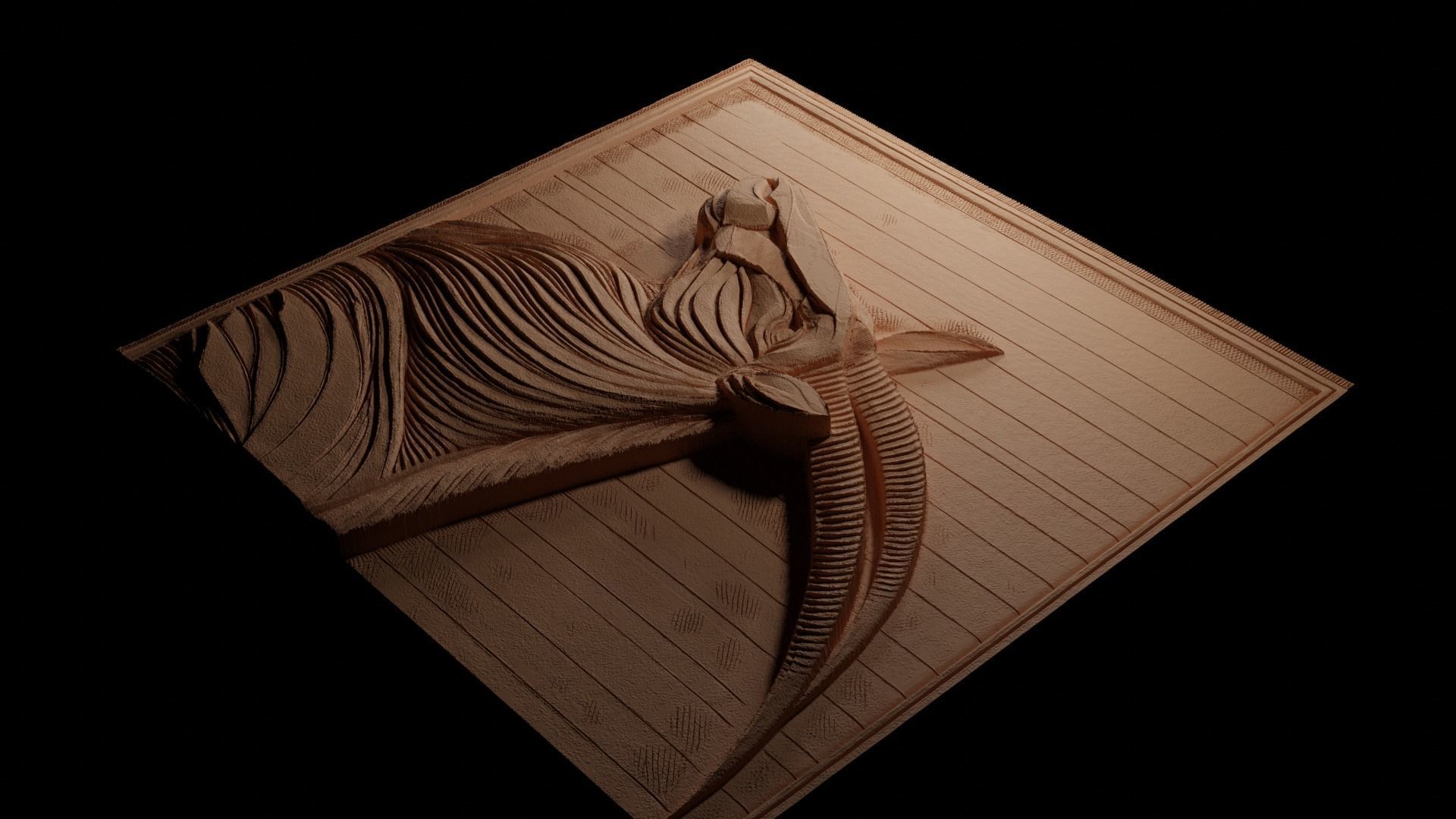 Oryx CNC 3d Print High Relief Sand Casting 3D print model_3